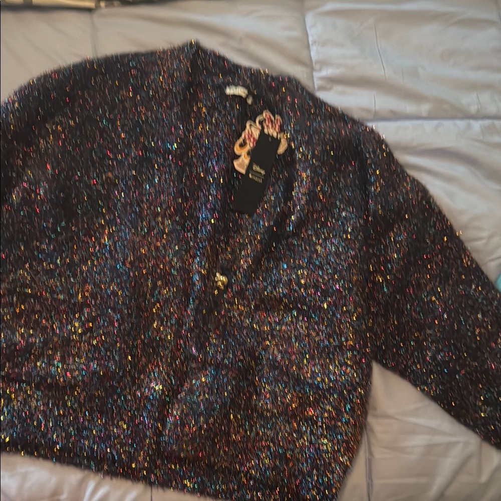 Multicolor Sparkle Cardigan